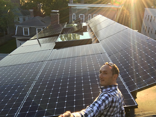 Derek Kopon's solar array